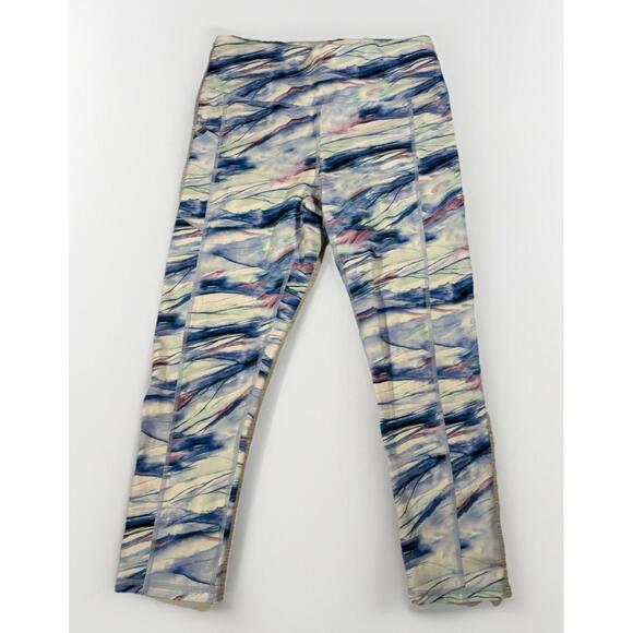 Gaiam Women’s Yoga Pants Pink Blue White Tye Dye Print Size Medium (A30) - Picture 1 of 5